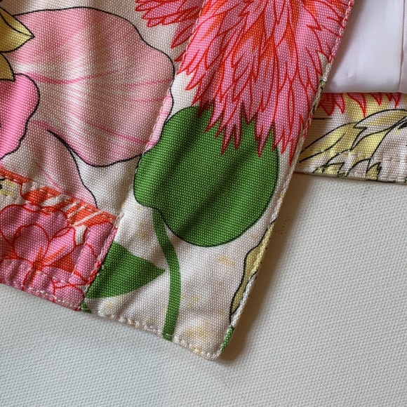 Burberry Flower 🌸 Blazer Jean Jacket Blazer Women Girl Pink Yellow Green White - Picture 12 of 17